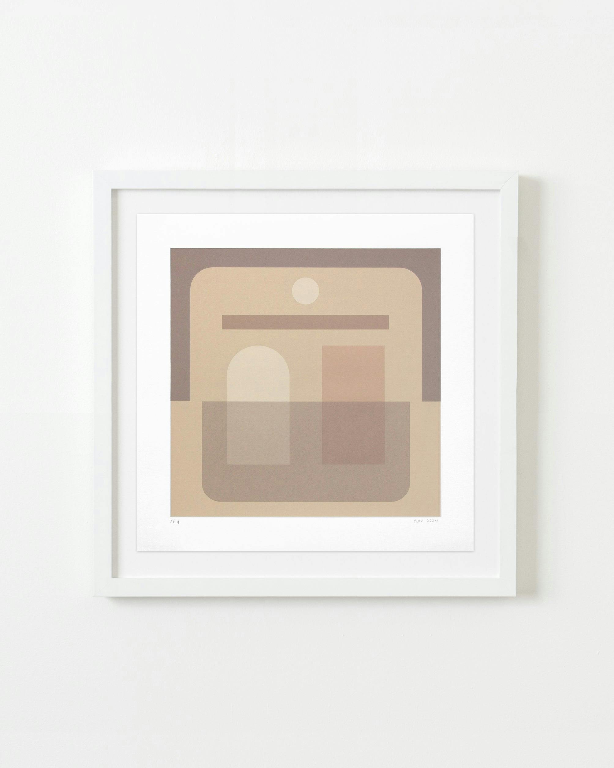 Print by Carla Weeks titled "Vocab Color Study in Neutral".