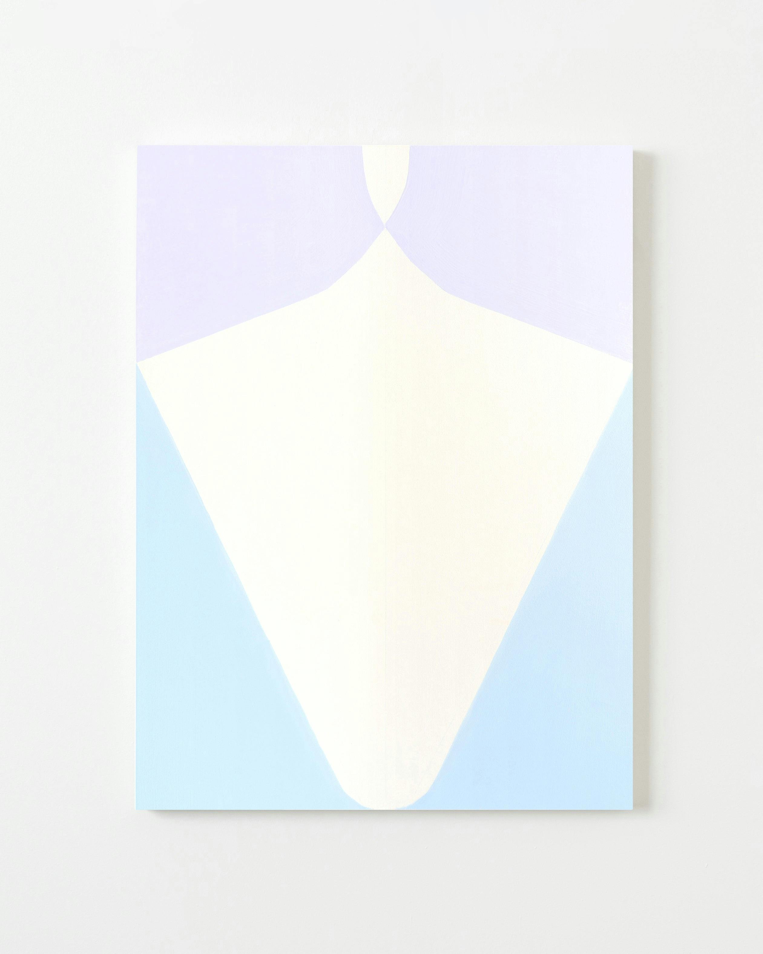 Painting by Aschely Vaughan Cone titled "Ray in Pink and Blue Light".