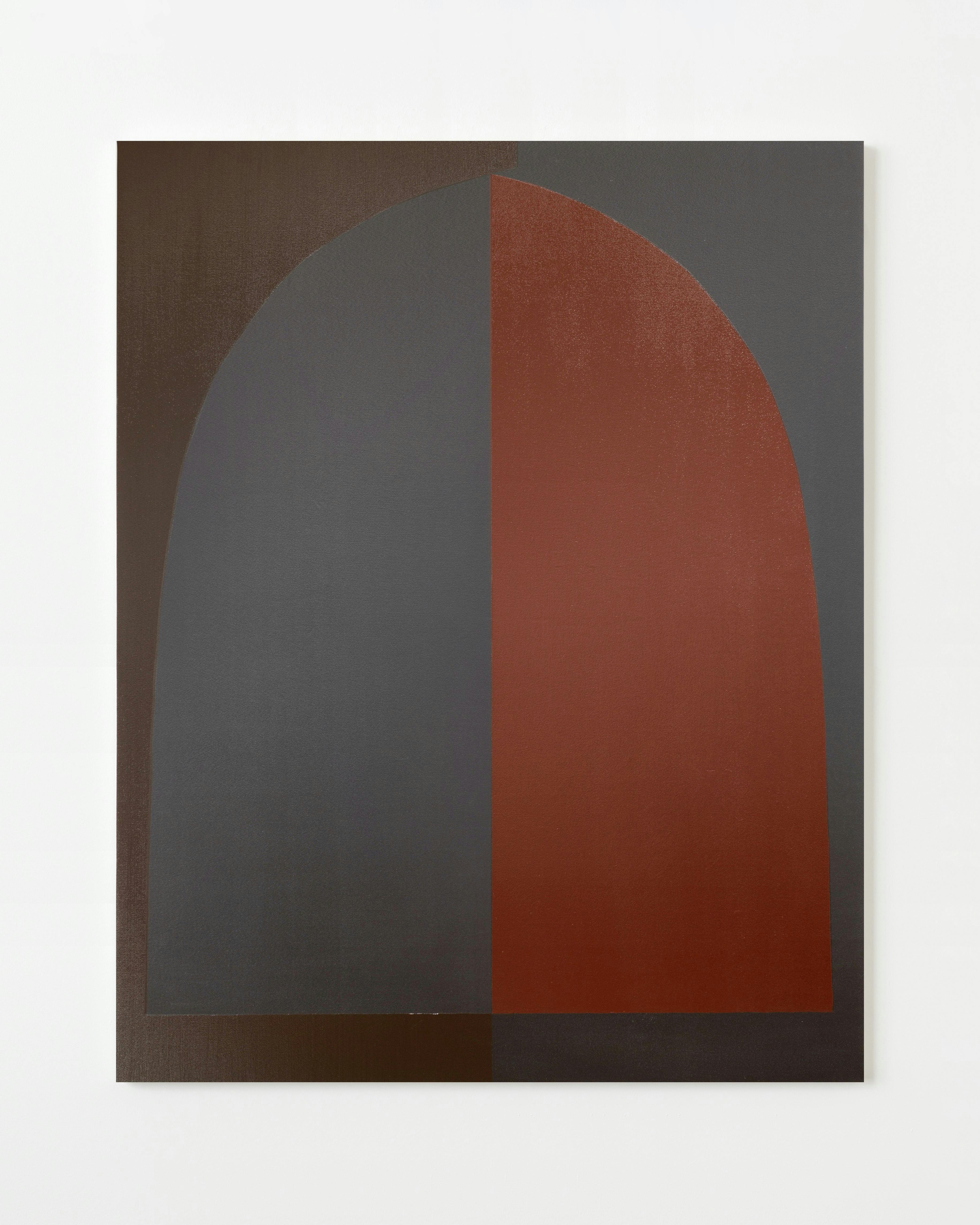 Painting by Aschely Vaughan Cone titled "Red Black Arch Doublet".