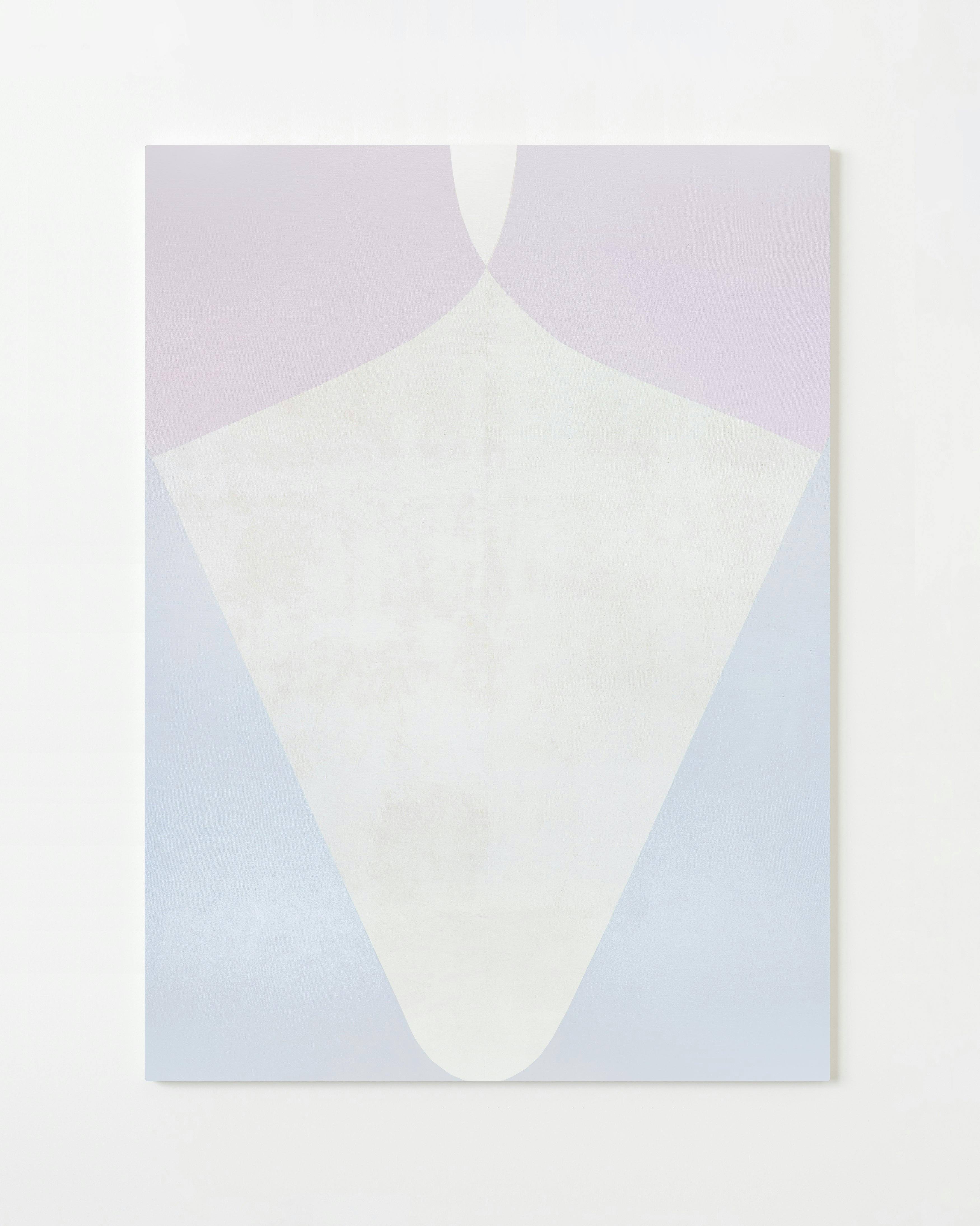 Painting by Aschely Vaughan Cone titled "Grey Pink Ray".