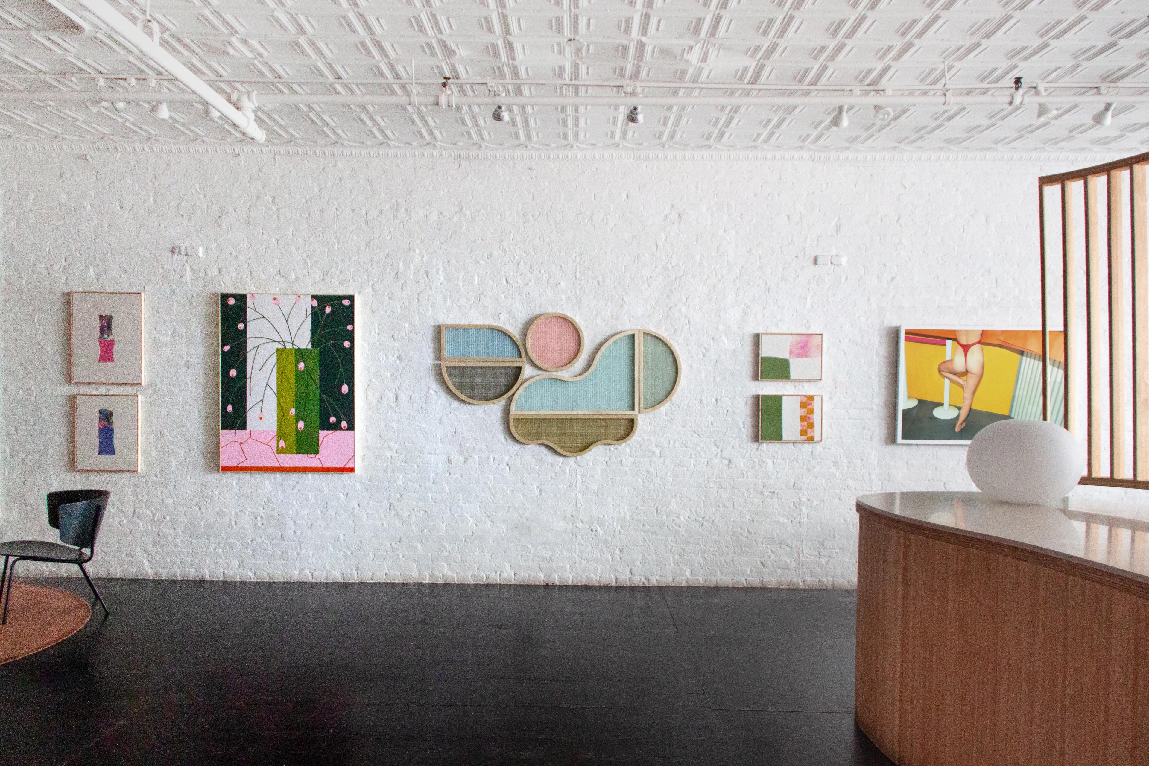 Artwork installed as part of Tone Shift, one of Uprise Art's Exhibitions in New York, NY.